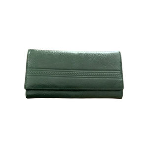 Eminence Green Leather Wallet One Size
